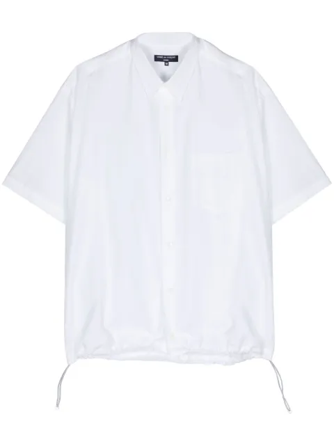 Comme Des Garçons camisa con cordones en el dobladillo