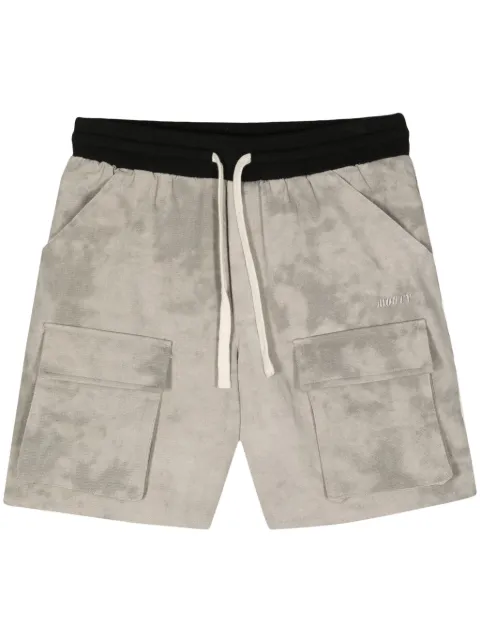 MOUTY tie-dye drawstring cotton shorts 