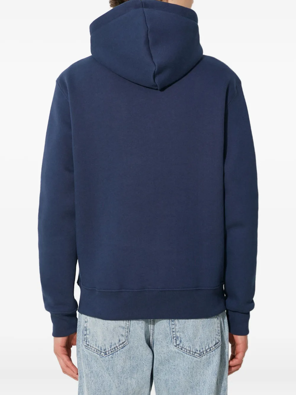 Alpha Industries Logo-print Hoodie In Blue