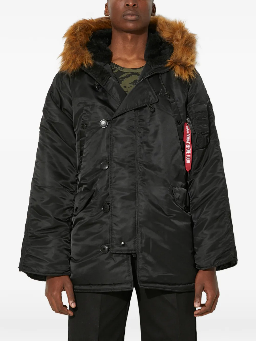 Alpha Industries hooded jacket | Black | Image 1