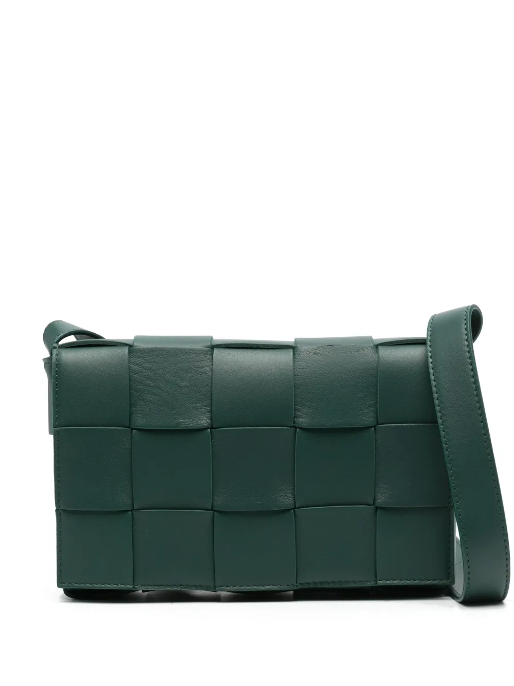 Bottega Veneta Cassette leather cross body bag Groen