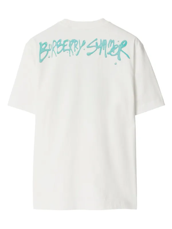 Burberry Frog crew-neck Cotton T-shirt | White | FARFETCH