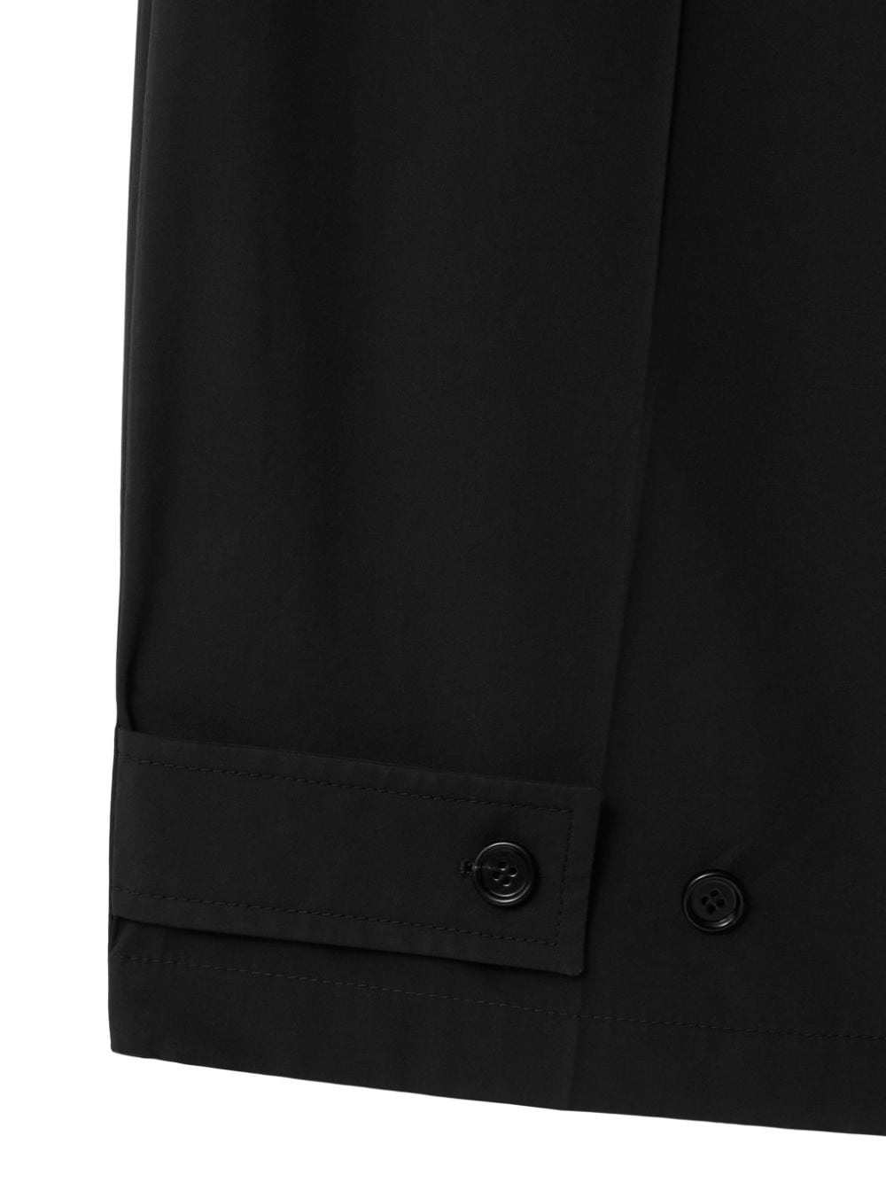 Shop Burberry Pressed-crease Cotton Trousers In Schwarz