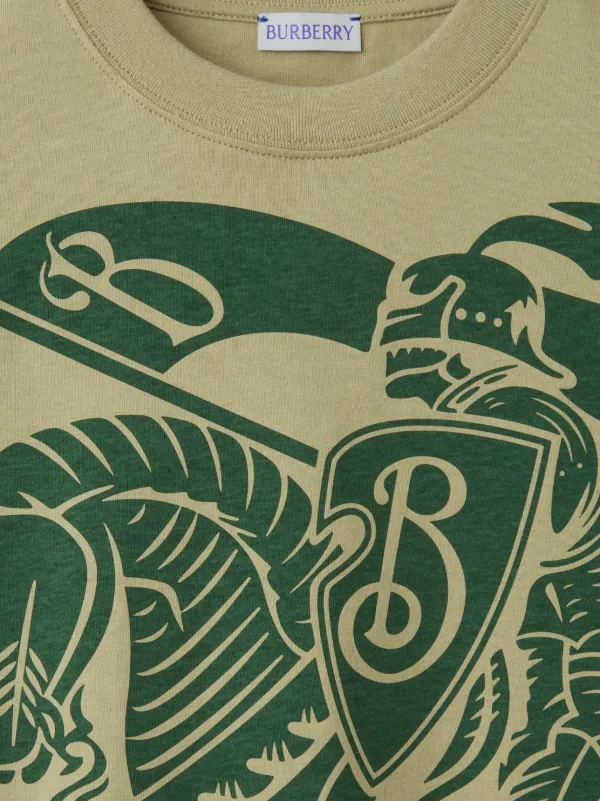 ★Burberry★ Green EKD Tシャツ Burberry EKD crew-neck Cotton T-shirt | Green | FARFETCH