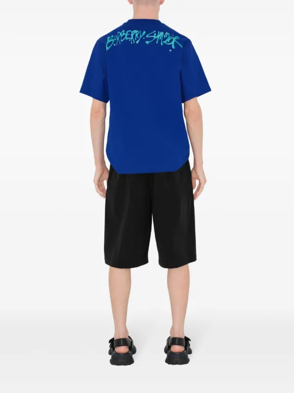 Burberry Frog crew-neck Cotton T-shirt | Blue | FARFETCH