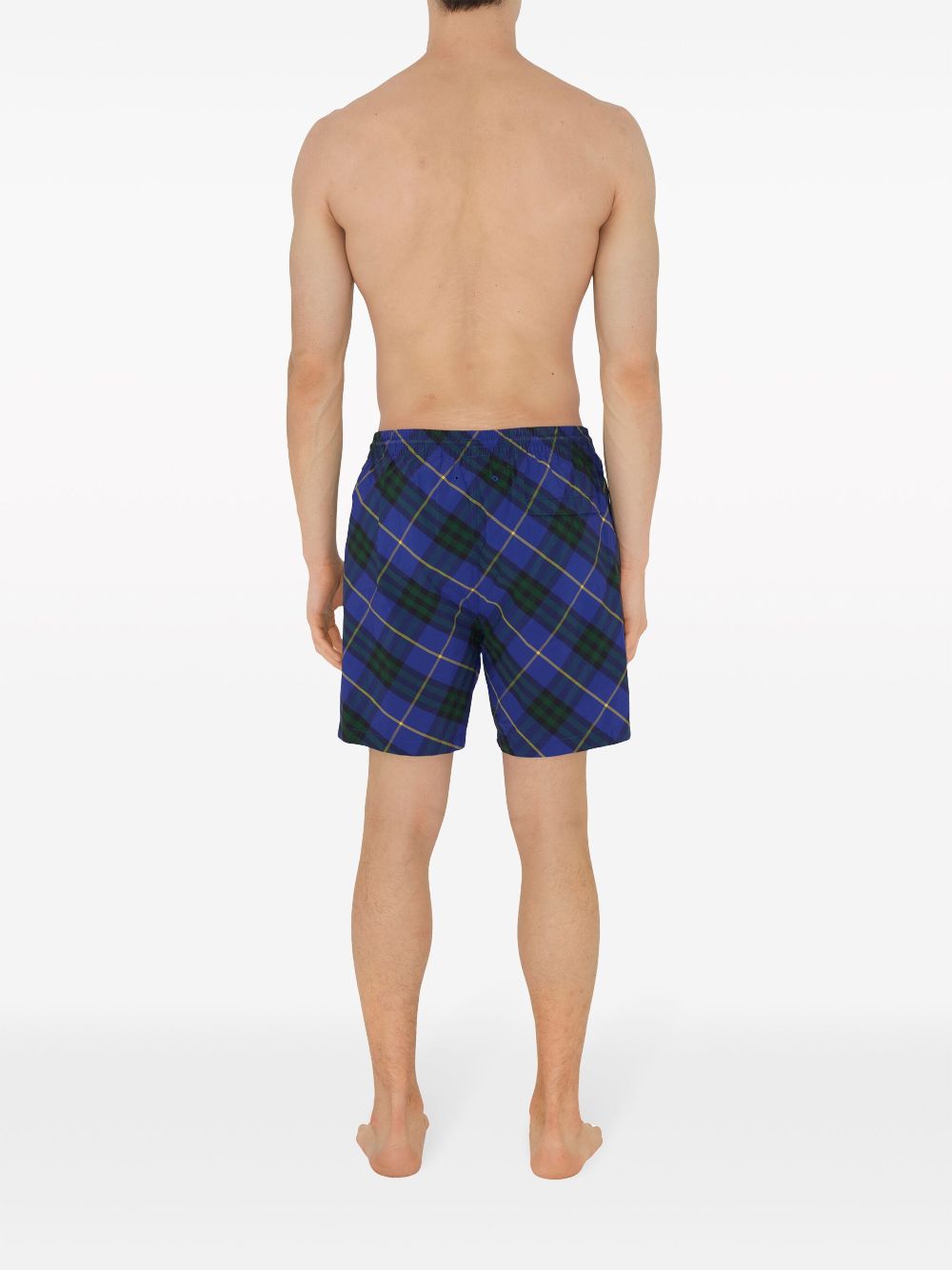 Affordable Burberry check-print swim shorts Men