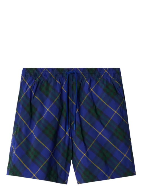 Short de bain à carreaux - Burberry - Modalova