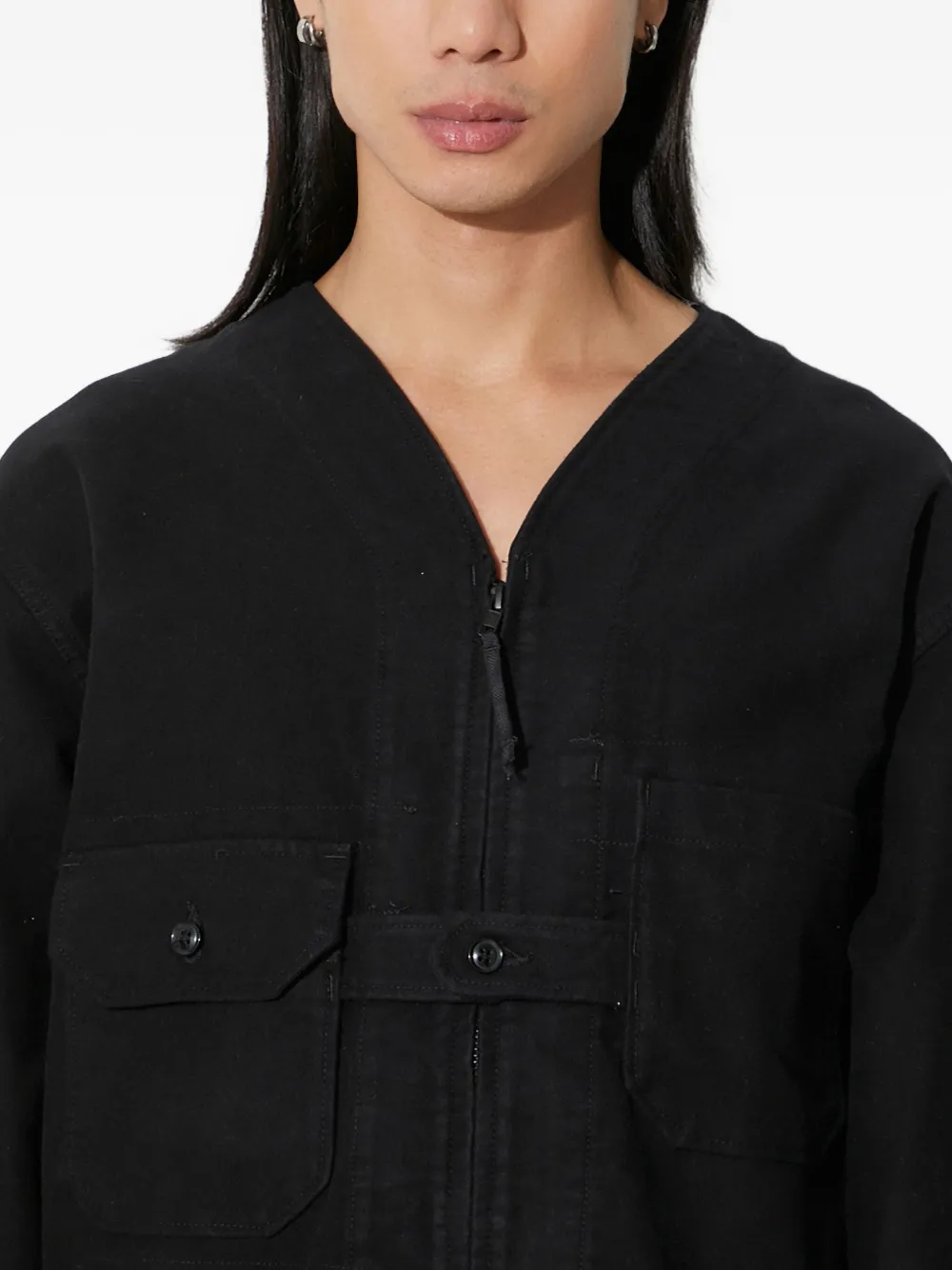 Engineered Garments Pocket Jacket In Black