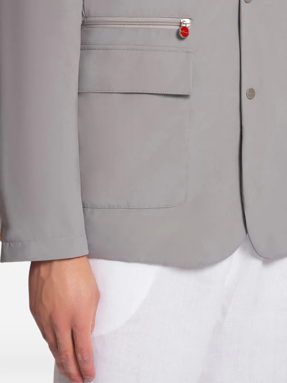 Kiton Lichtgewicht jack Grijs