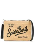 MC2 Saint Barth Parisienne straw clutch bag - Neutrals