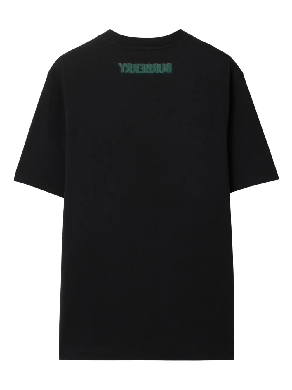 Burberry Equestrian Knight Cotton T-shirt | Black | FARFETCH JO