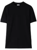 Burberry logo-embroidered organic cotton T-shirt - Black