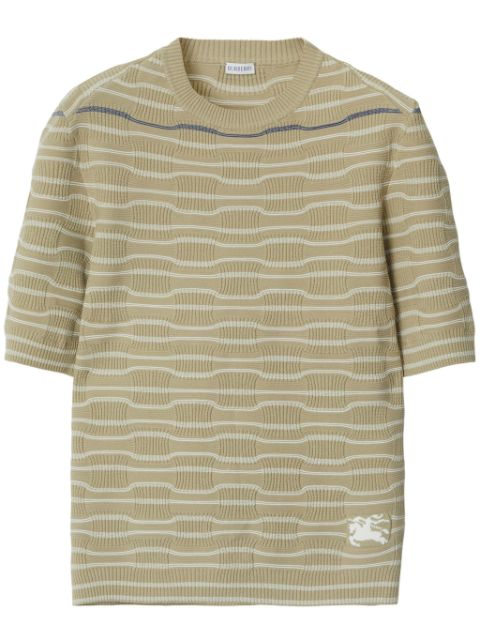 Burberry playera tejida con logo bordado