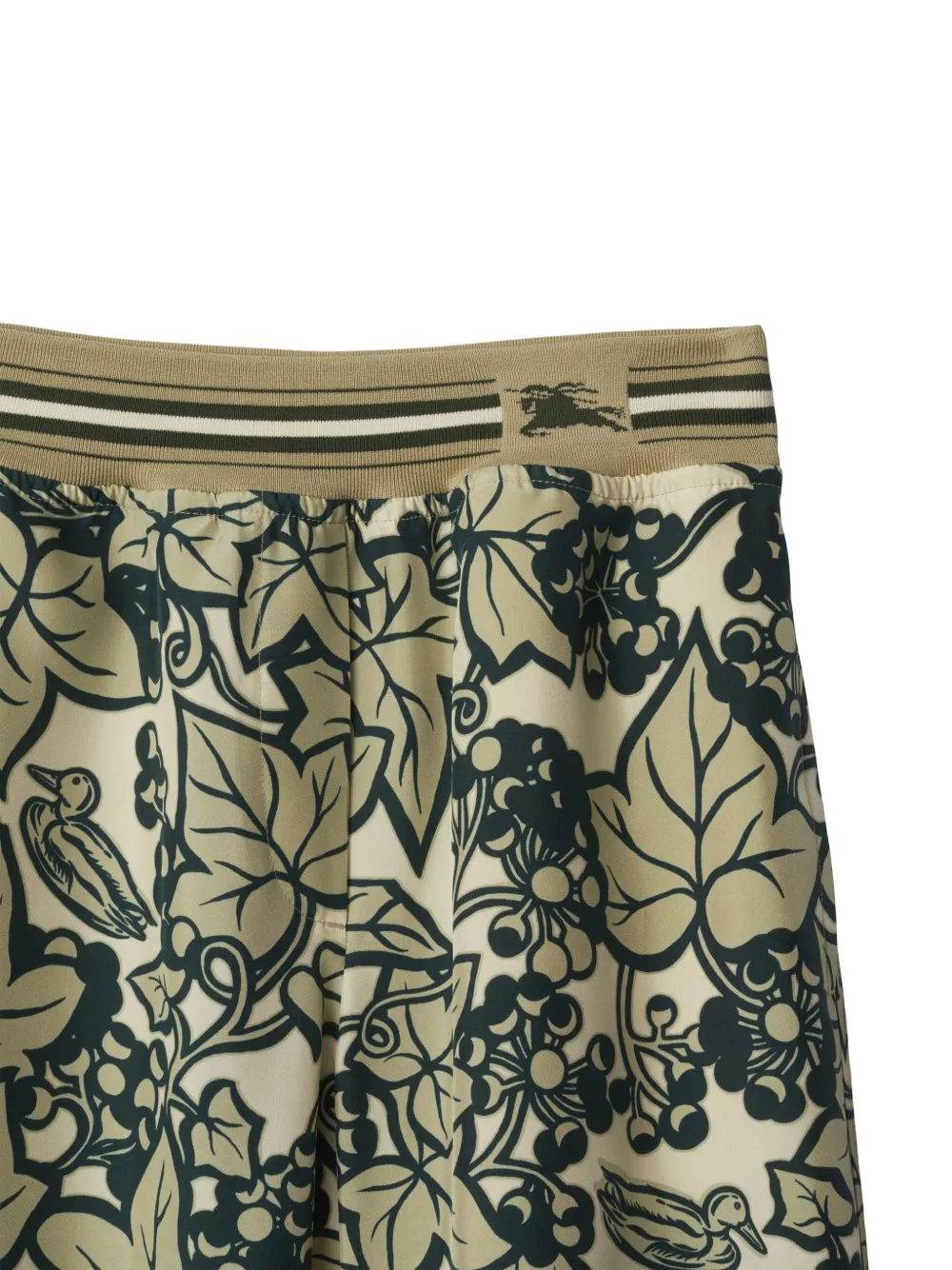 Burberry Broek met grafische print Beige