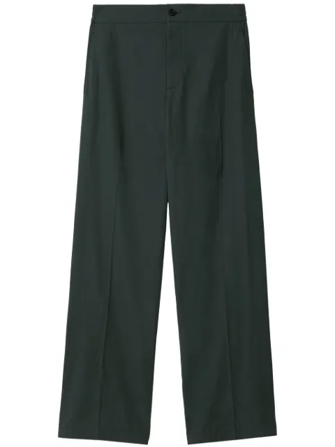 Burberry pressed-crease cotton trousers 