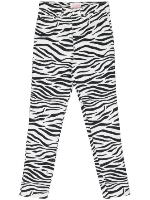 MC2 Saint Barth Schmale Belleville Jeans mit Zebra-Print