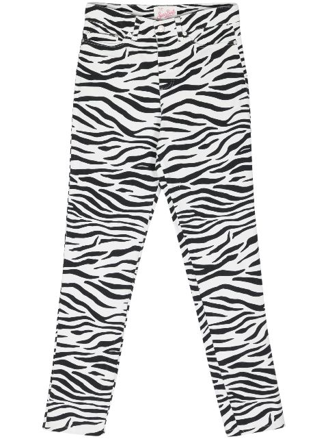 MC2 Saint Barth Belleville slim-leg zebra-print jeans