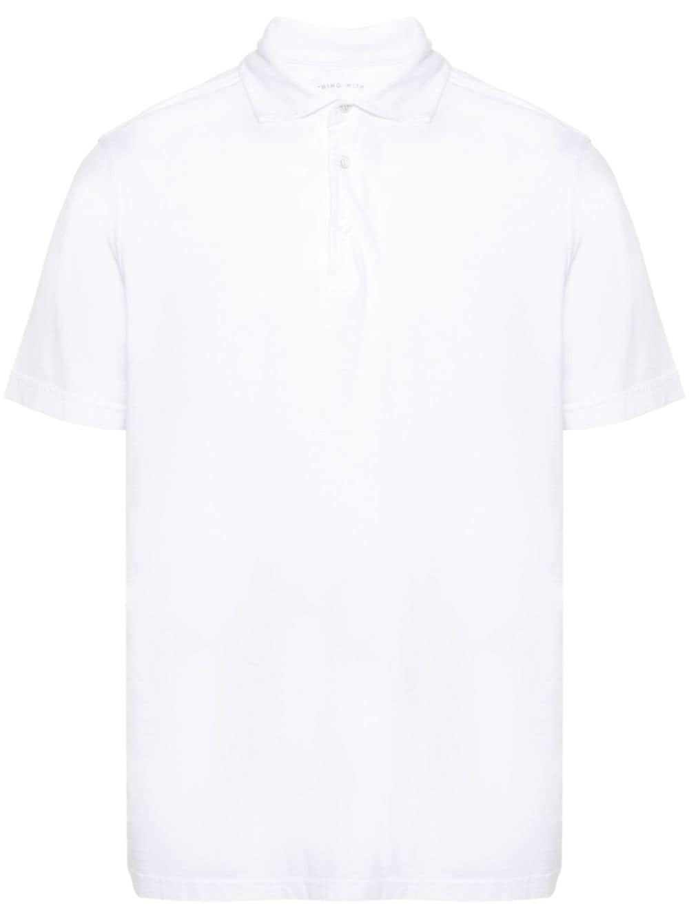 Fedeli Zero Jersey Polo Shirt In White