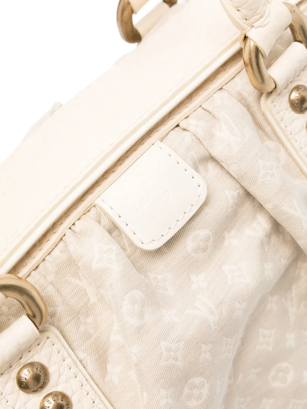 Pre-owned Louis Vuitton 2005 Mini Bowling Tote Bag In Neutrals
