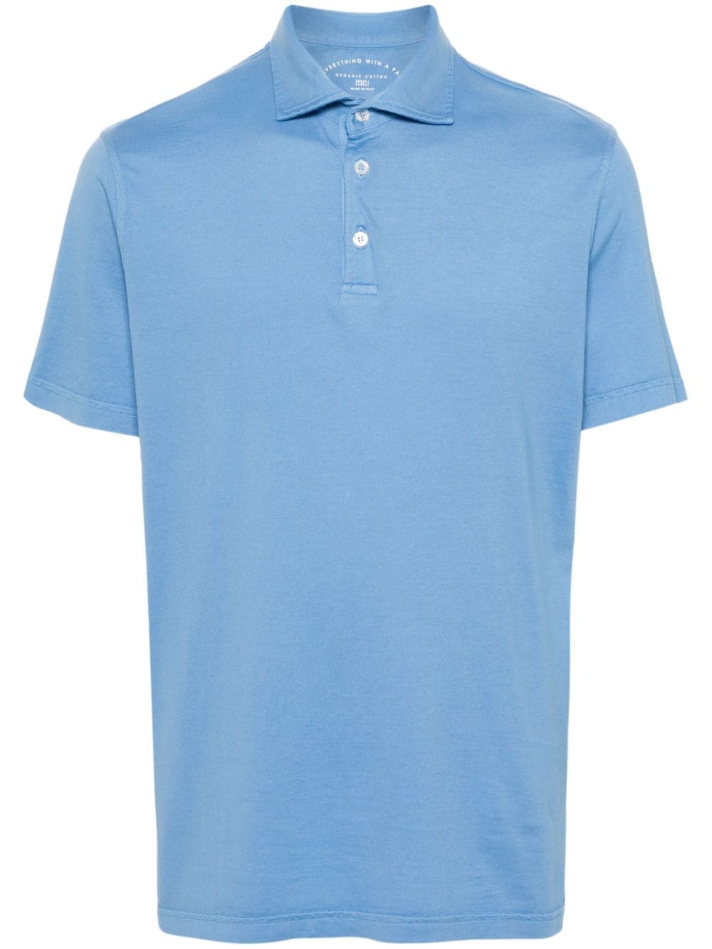 Fedeli Zero Jersey Polo Shirt In Blue