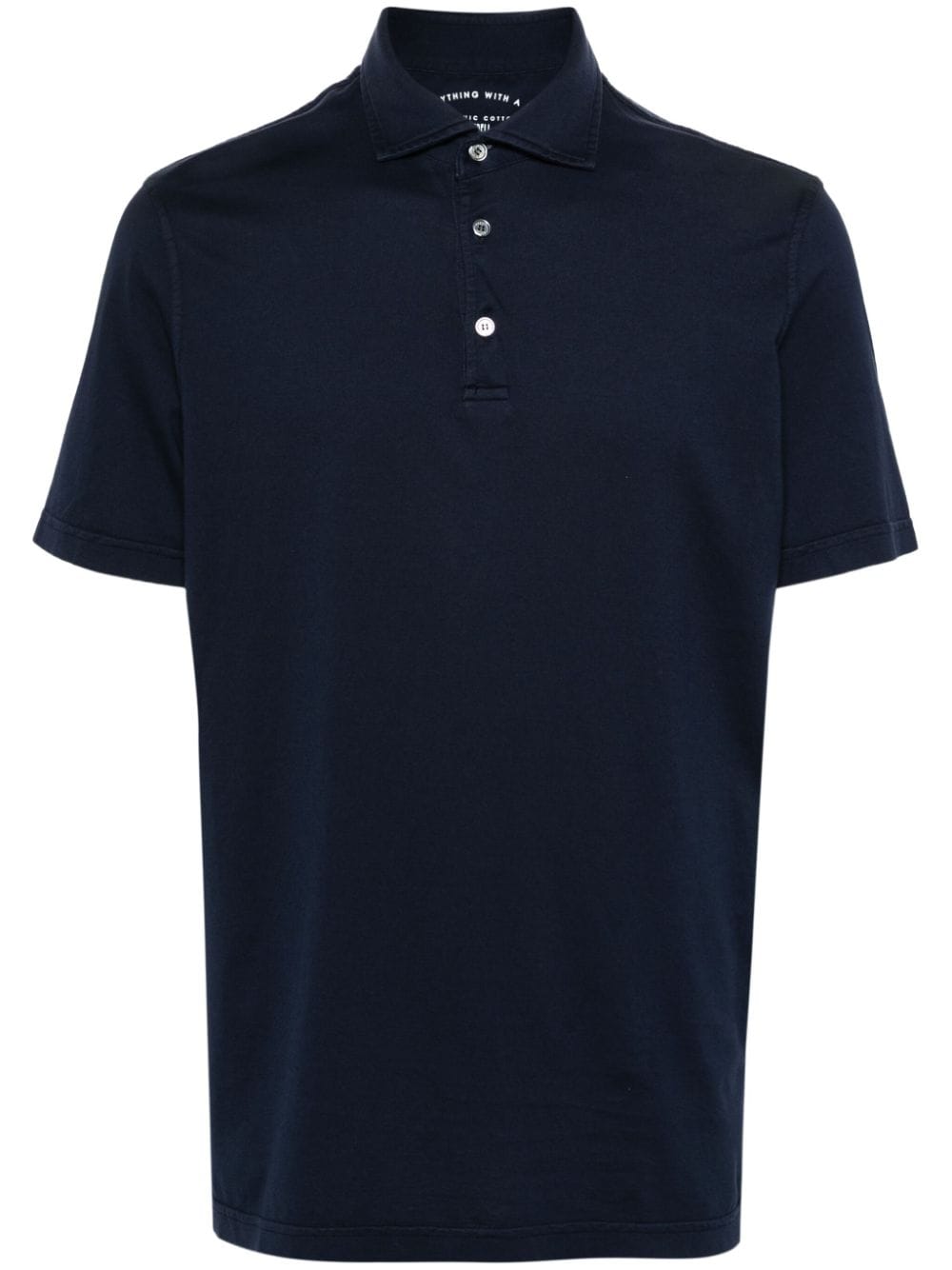 Fedeli Cotton Polo Shirt In Blue