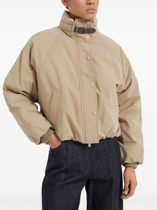 Brunello Cucinelli long-sleeve Down Jacket Neutrals FARFETCH MY