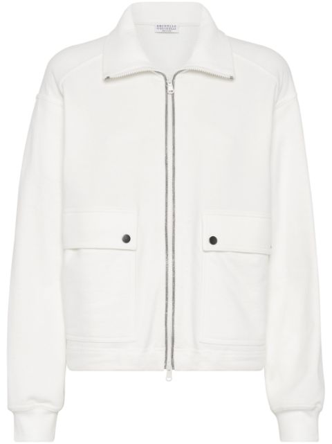 Brunello Cucinelli Monili bead-embellished sweatshirt