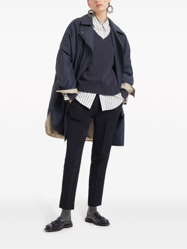 Brunello Cucinelli Monili bead-embellished Jumper | Blue