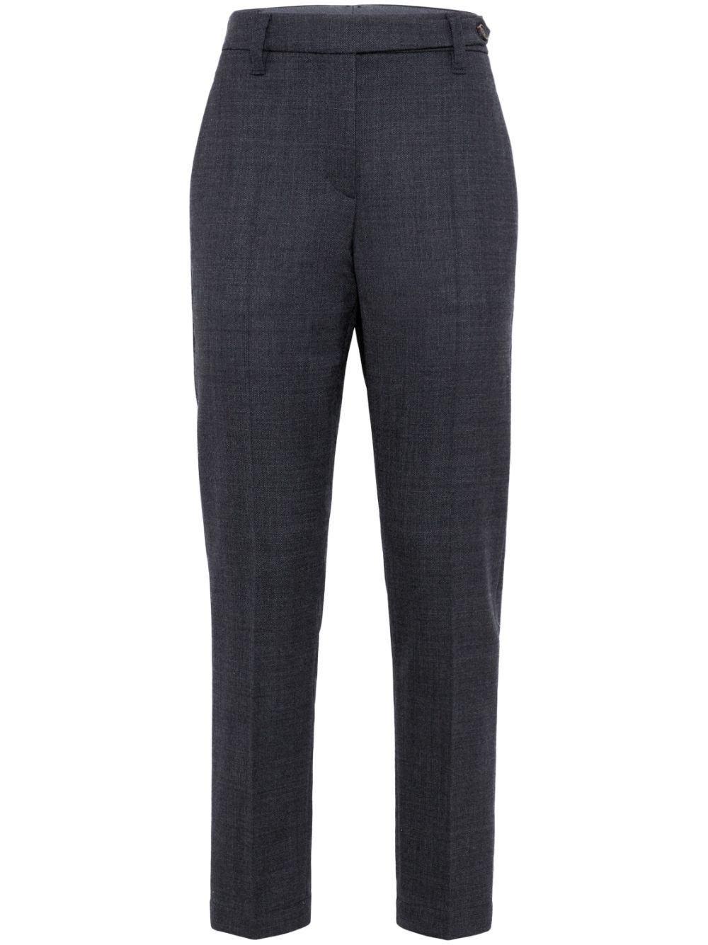 Brunello Cucinelli Cropped Trousers In Gray