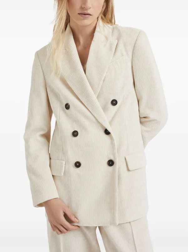 Brunello Cucinelli コーデュロイジャケット Brunello Cucinelli コーデュロイ ダブルジャケット | ニュートラル