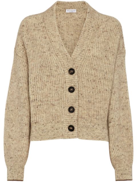 Brunello Cucinelli melange wool-blend cardigan Women