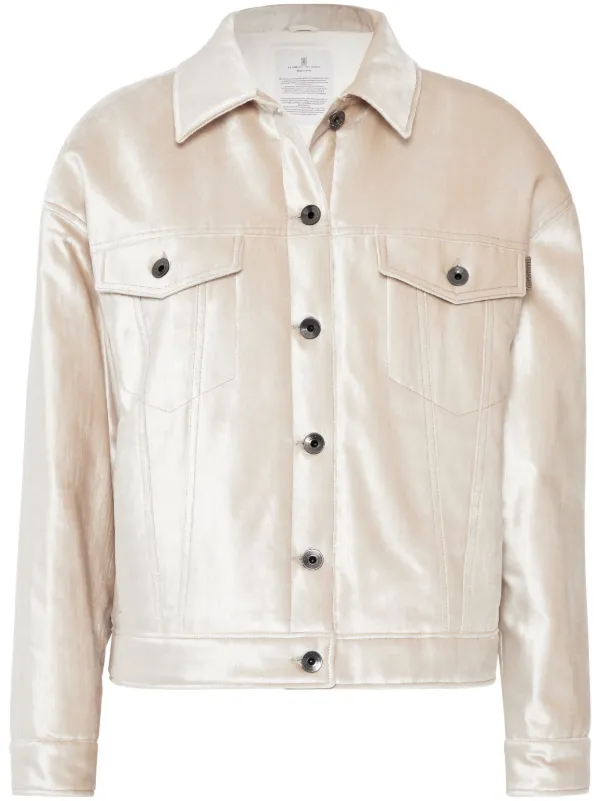 BRUNELLO CUCINELLI パデット ジャケット ホワイト Brunello Cucinelli パデッドジャケット | ニュートラル