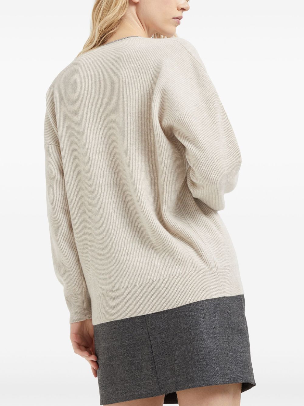 How to shop online Brunello Cucinelli Monili-trim cashmere jumper Women