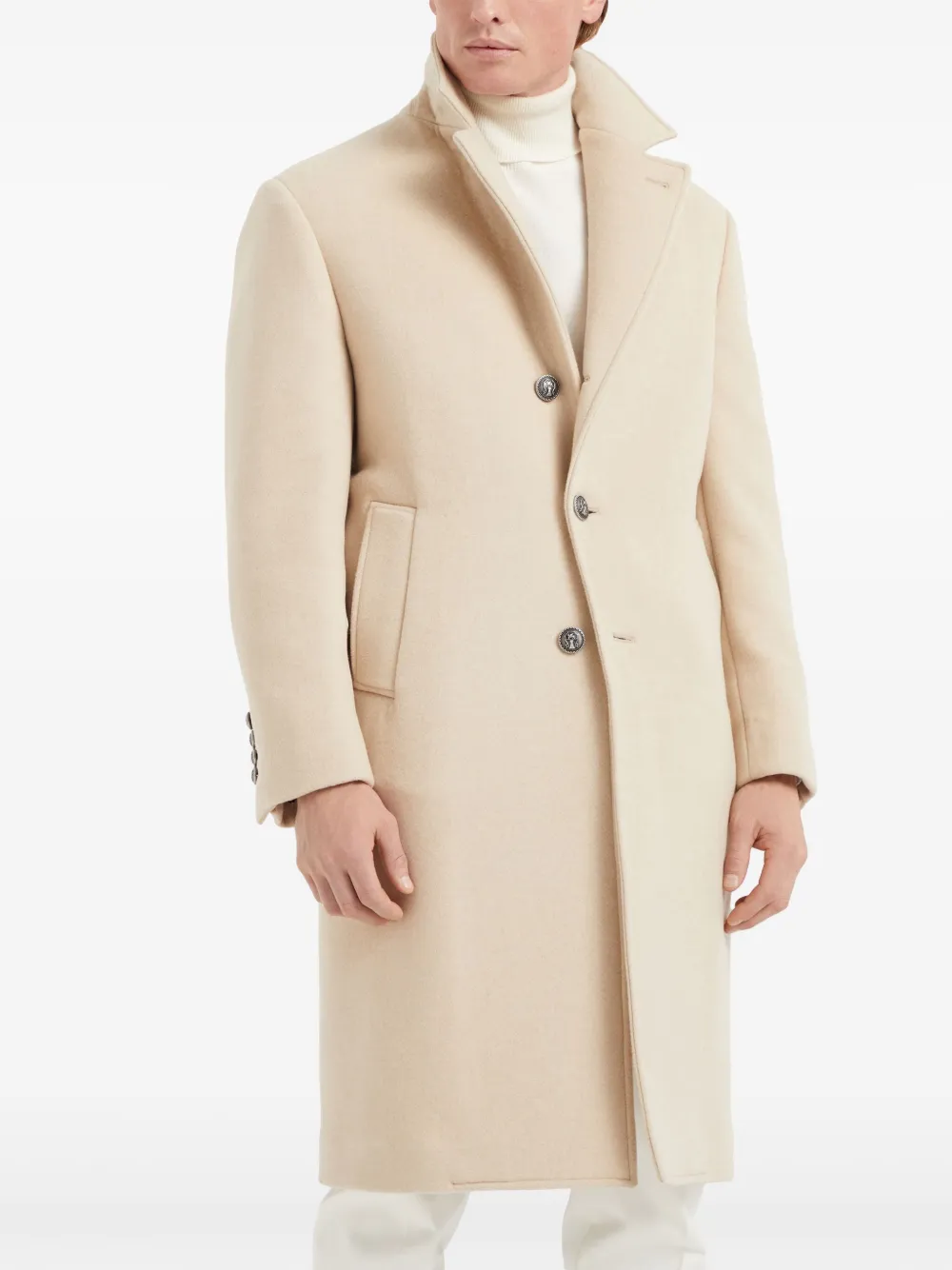 Brunello Cucinelli single-breasted coat Men