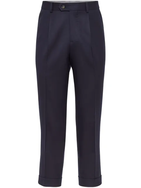 Brunello Cucinelli cotton tapered trousers