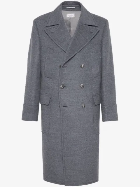 Brunello Cucinelli double-breasted wool coat