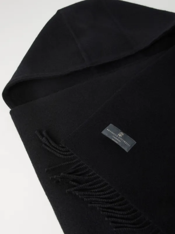 Brunello Cucinelli Hooded Scarf | Black | FARFETCH