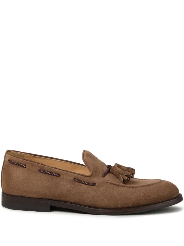 【送料&関税込】Brunello Cucinelli Suede Leather Loafers Brunello Cucinelli Leather Loafers | Saks Fifth Avenue