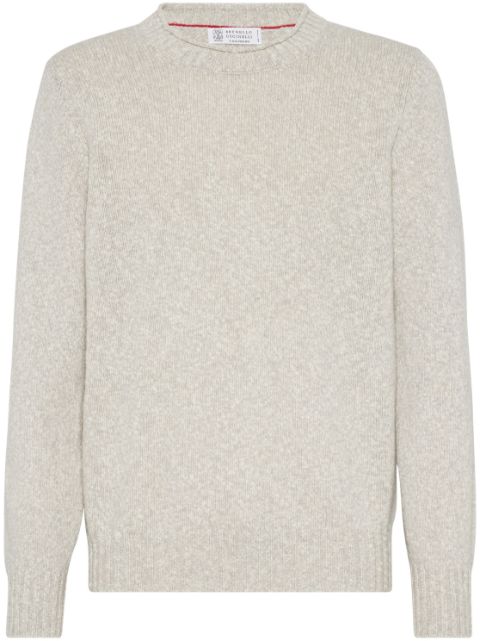 Brunello Cucinelli crew-neck melange jumper Men