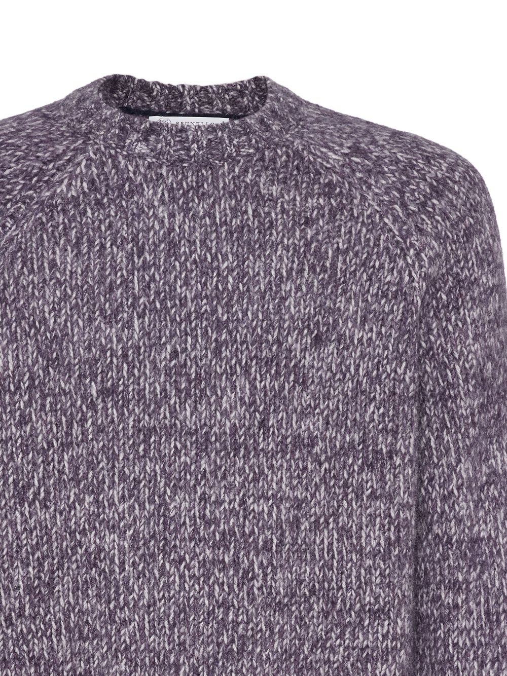 Brunello Cucinelli melange-effect crew-neck jumper Men