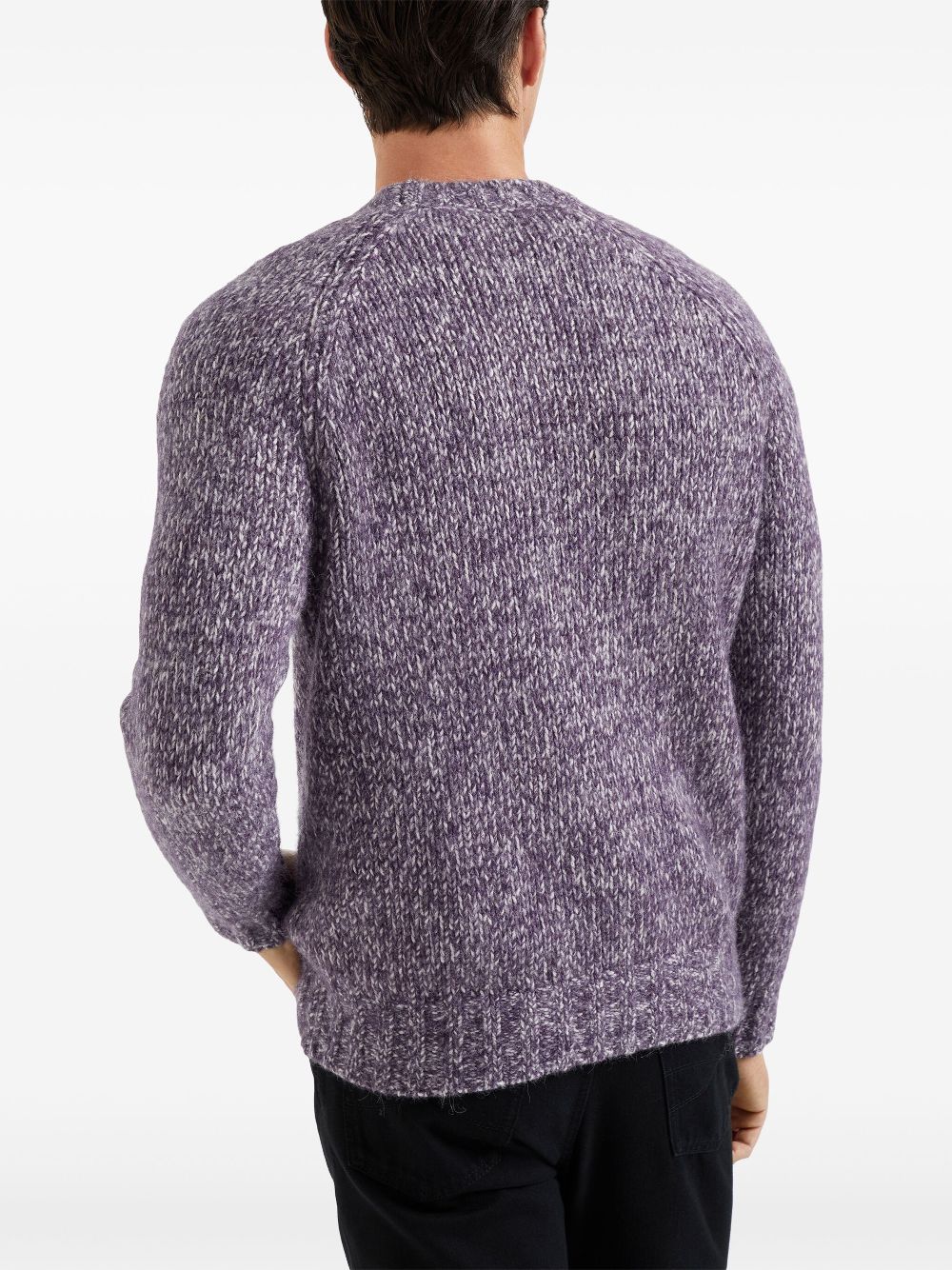 Brunello Cucinelli melange-effect crew-neck jumper Men