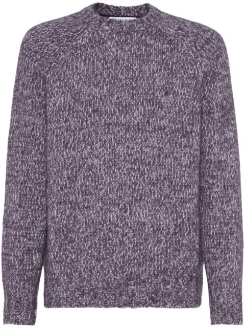 Brunello Cucinelli melange-effect crew-neck jumper Men