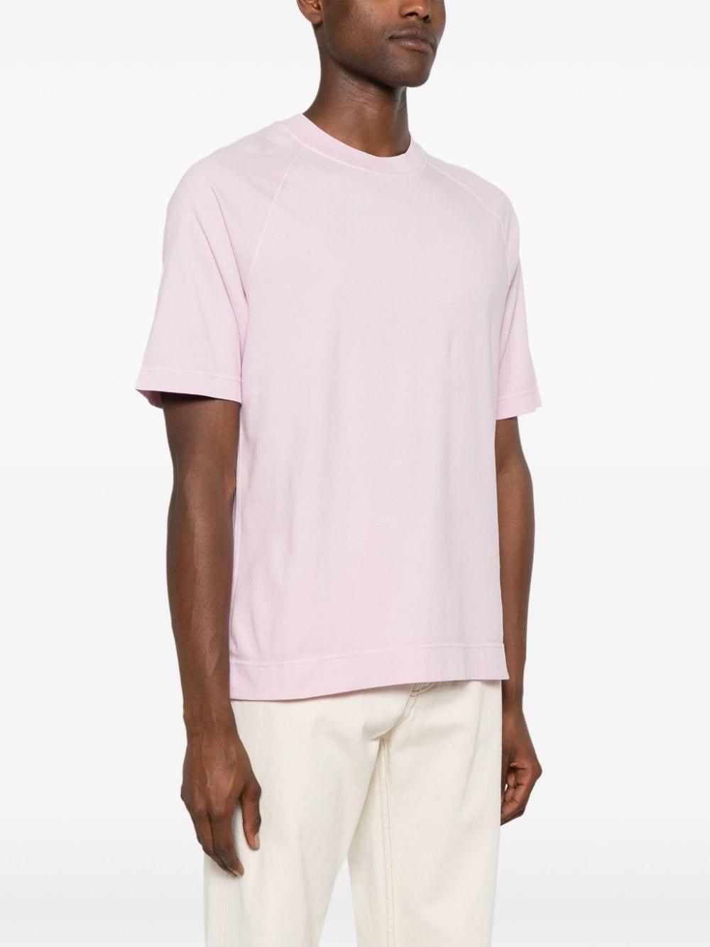 Shop Circolo 1901 Short Raglan-sleeve Cotton T-shirt In Pink