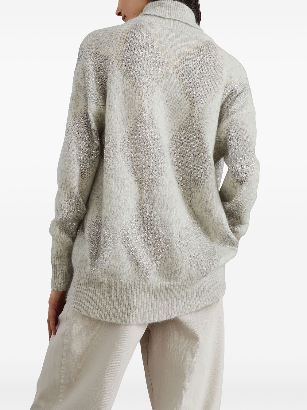 Brunello Cucinelli sequined roll-neck jumper Women