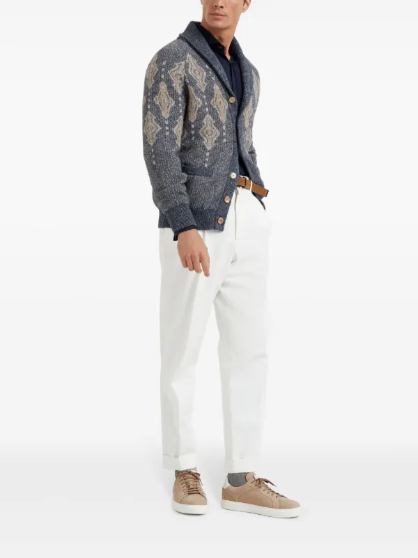 Brunello Cucinelli long-sleeve Shirt | Blue | FARFETCH JO