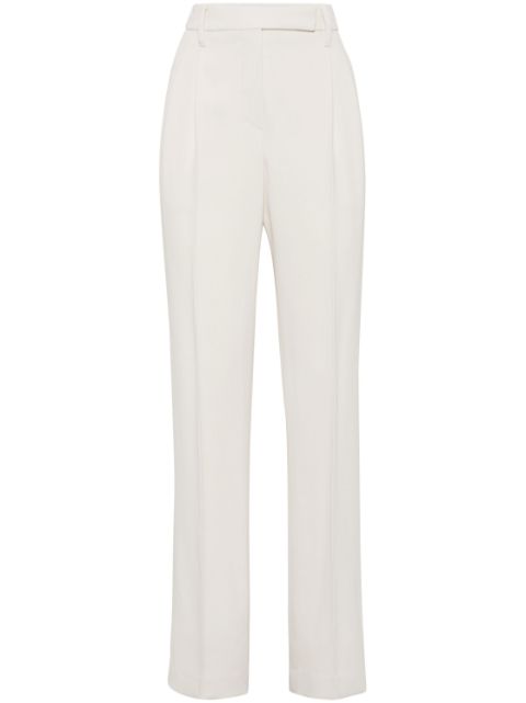 Brunello Cucinelli high-waisted tailored trousers Women