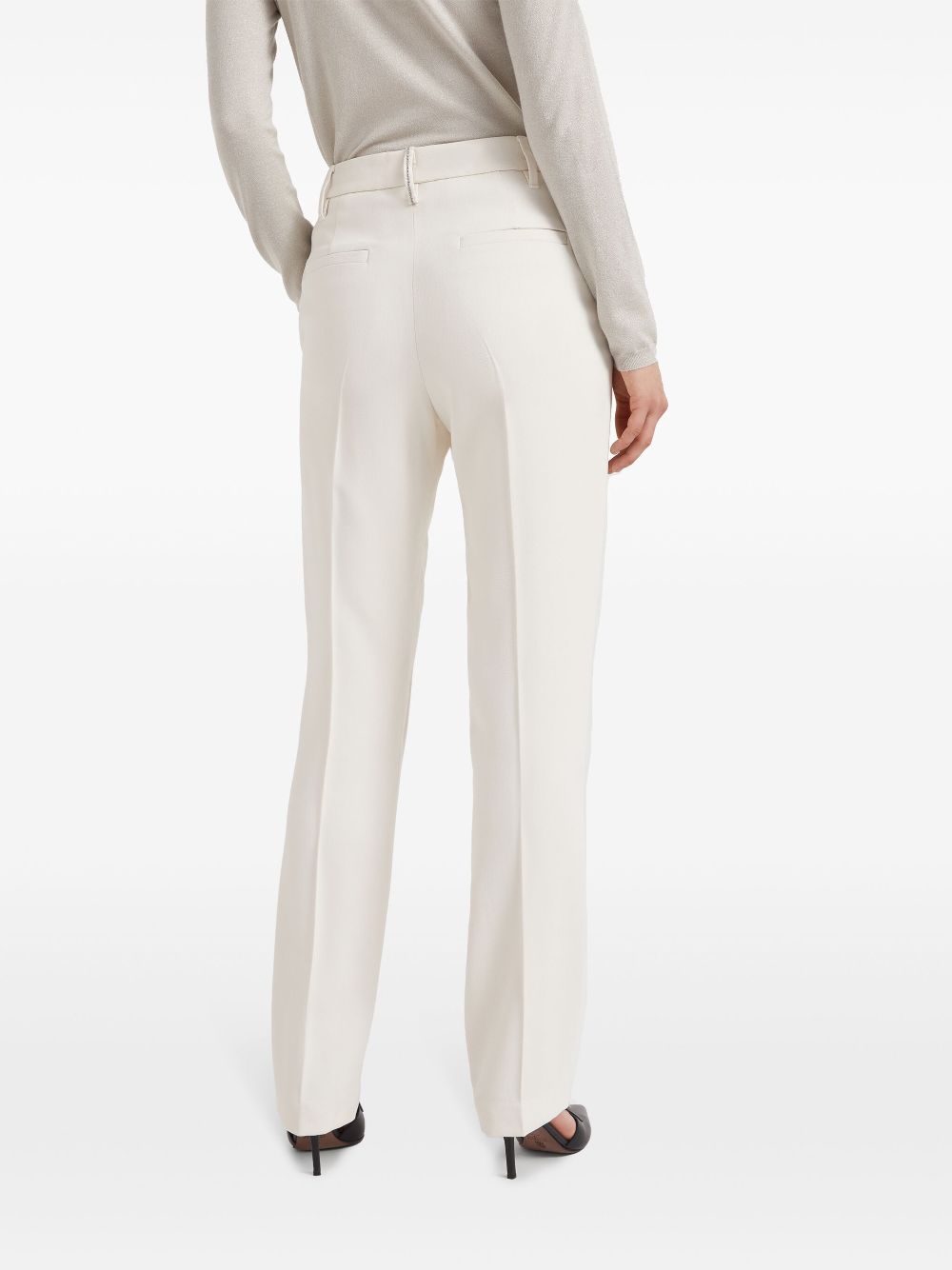 Find the best buy Brunello Cucinelli high-waisted tailored trousers Women