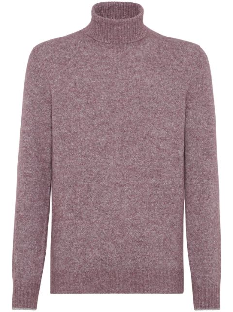 Brunello Cucinelli roll-neck melange jumper Men