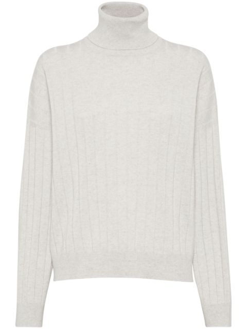 Brunello Cucinelli high-neck cashmere jumper Women