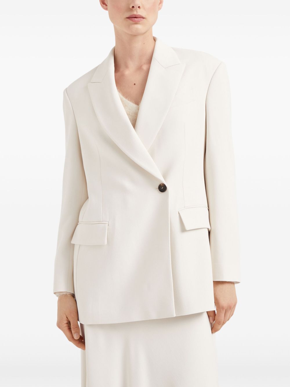 Brunello Cucinelli single-button blazer Women